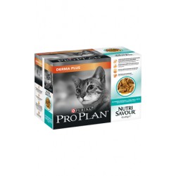 Pro Plan Cat Adult NutriSavour DermaPlus with Cod (Saqueta)